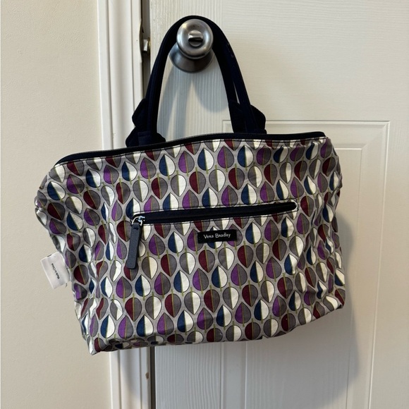 GREAT CONDITION ⭐️ NAVY VERA BRADLEY HADLEY SATCHEL CROSSBODY BAG - Picture 4 of 5